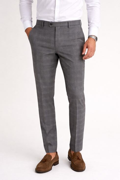 Tommy Hilfiger Other - Tommy Hilfiger Lowen Grey Plaid Slim Fit Dress Slacks Men's Size 40 Trousers